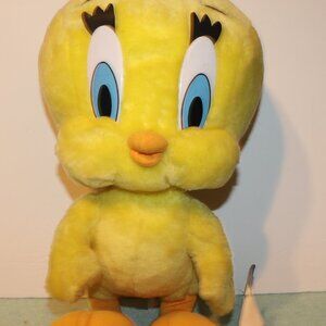 Tweety Bird Ace  1997 Stuffed Animal Plush Vintage Looney Tunes Orig Tag 14"